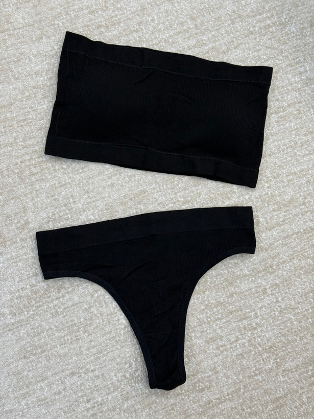 ست نیمتنه دکلته و شورت بکلس
