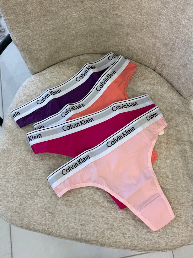شورت بکلس زنانه Calvin Klein نخی با کمر کشی لوگودار نمای روبرو